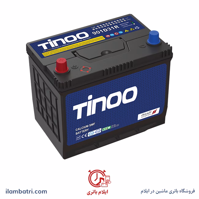 باتری تینو 90 آمپر پایه بلند ساده